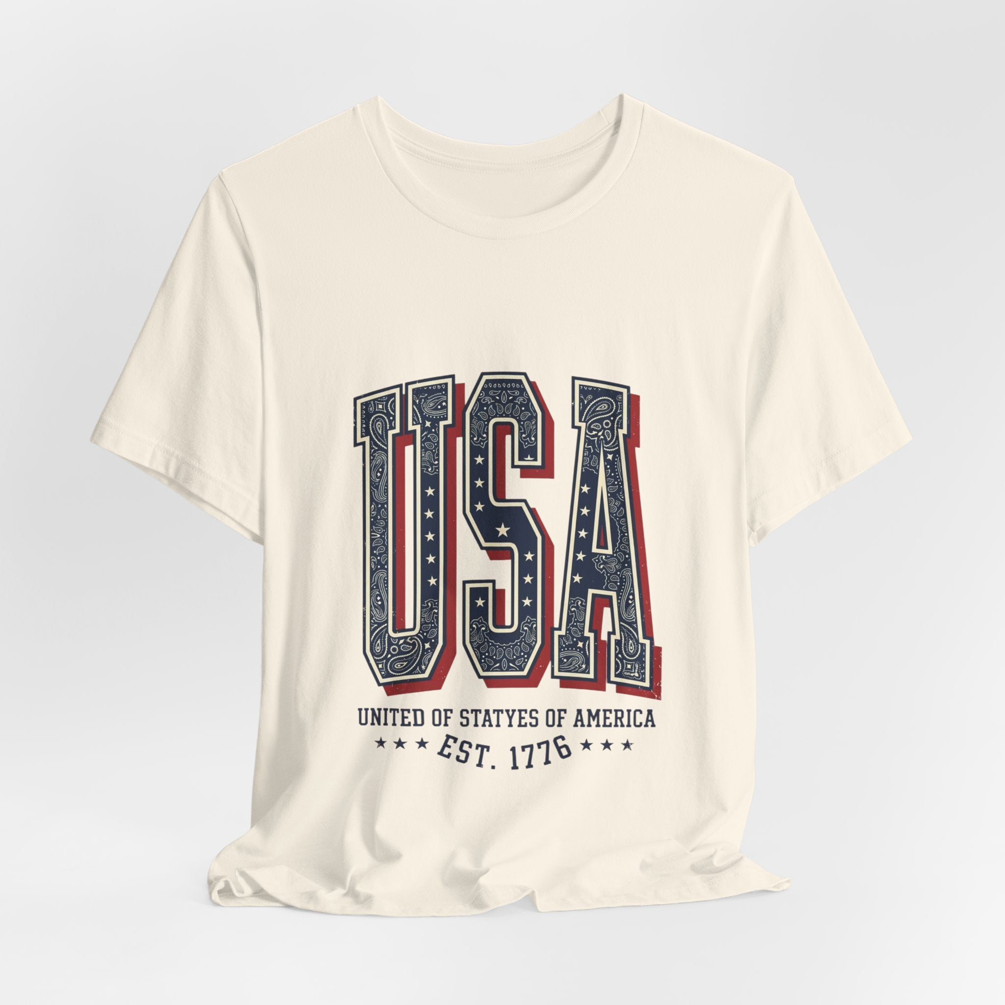 USA Vintage Americana Tee | 4th of July Stars & Stripes Patriotic Top