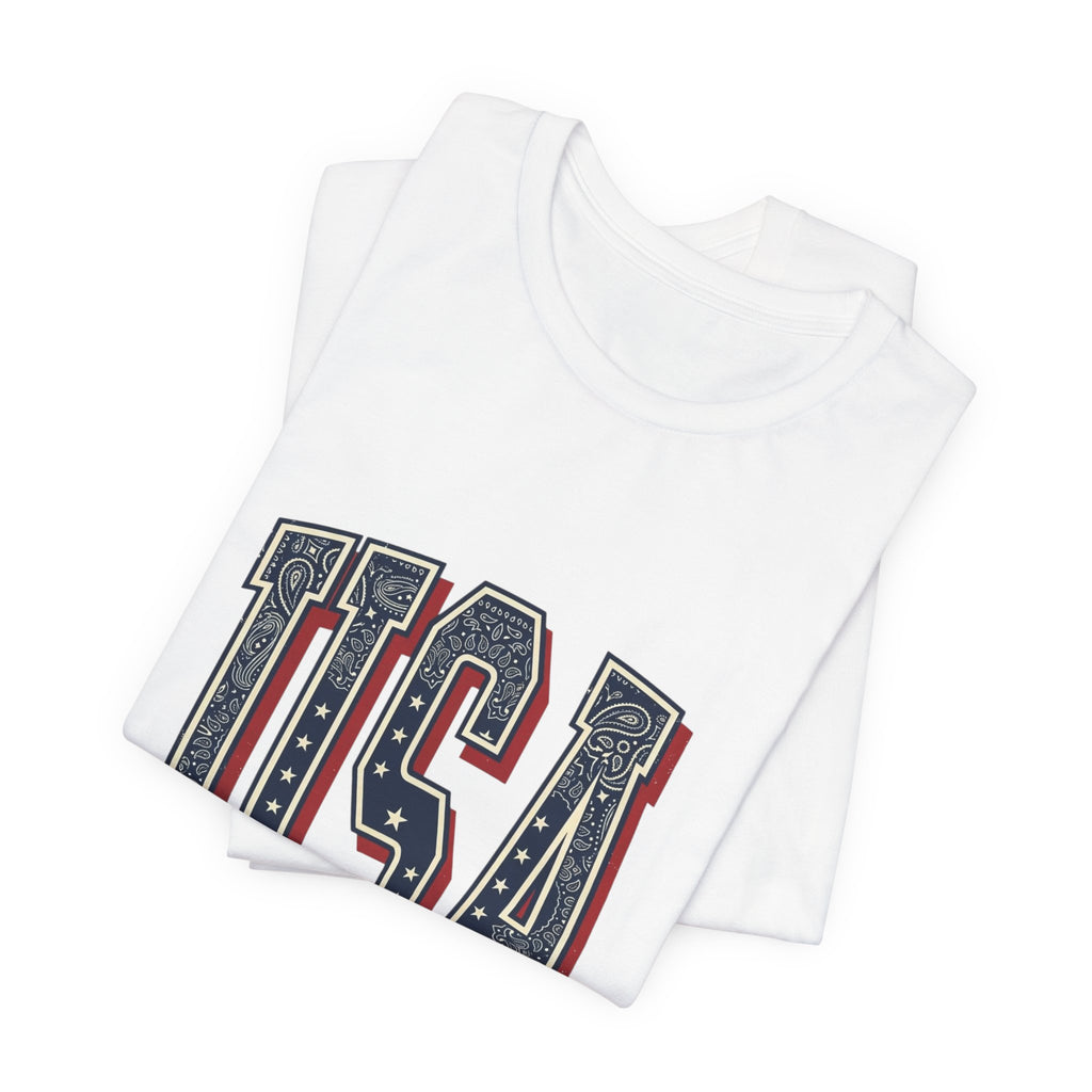 USA Vintage Americana Tee | 4th of July Stars & Stripes Patriotic Top