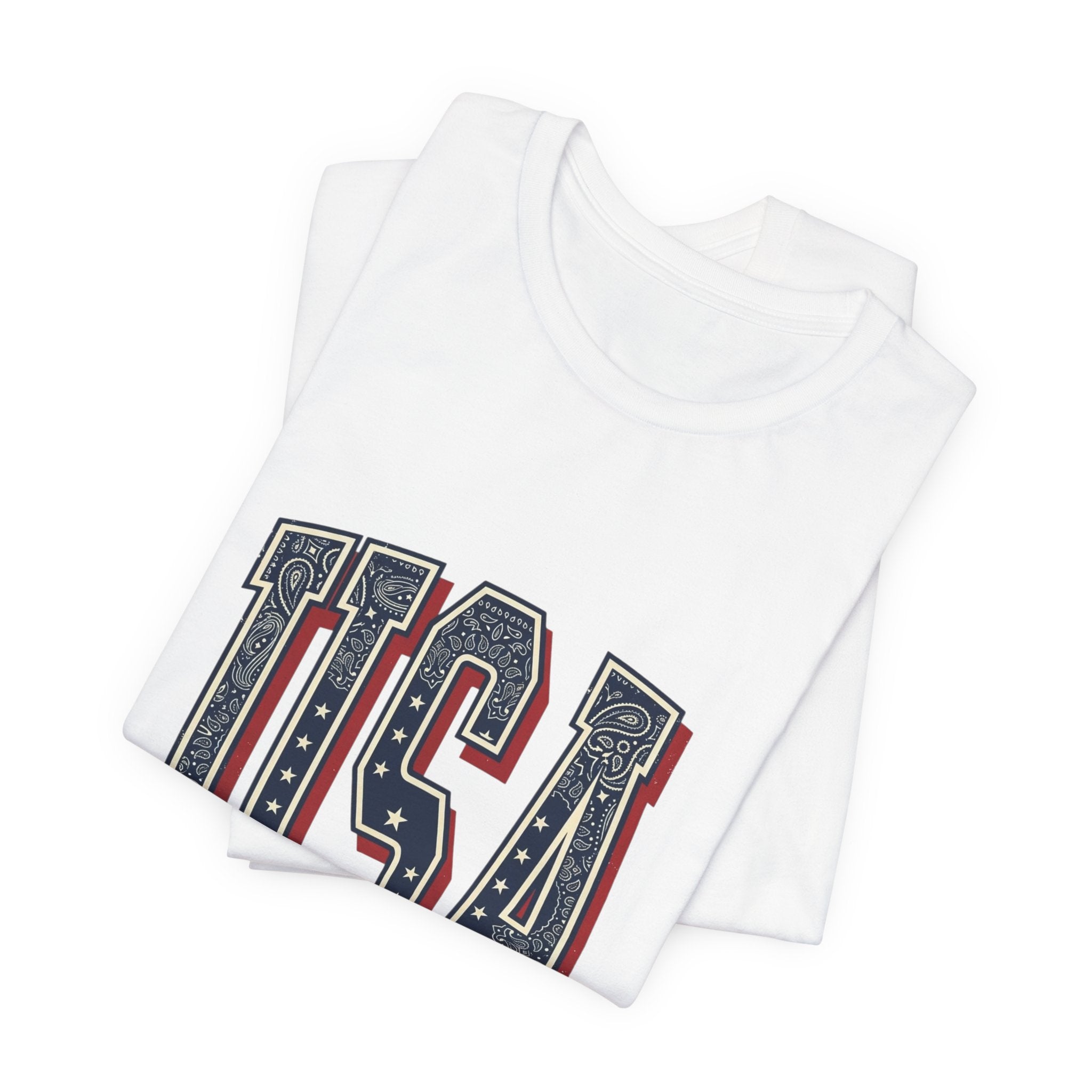 USA Vintage Americana Tee | 4th of July Stars & Stripes Patriotic Top
