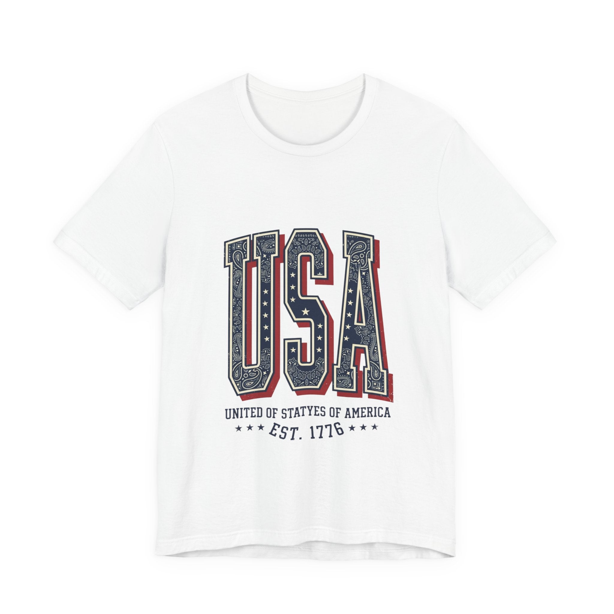 USA Vintage Americana Tee | 4th of July Stars & Stripes Patriotic Top