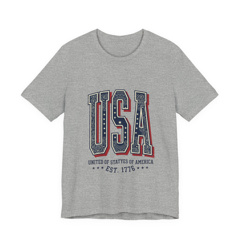 USA Vintage Americana Tee | 4th of July Stars & Stripes Patriotic Top