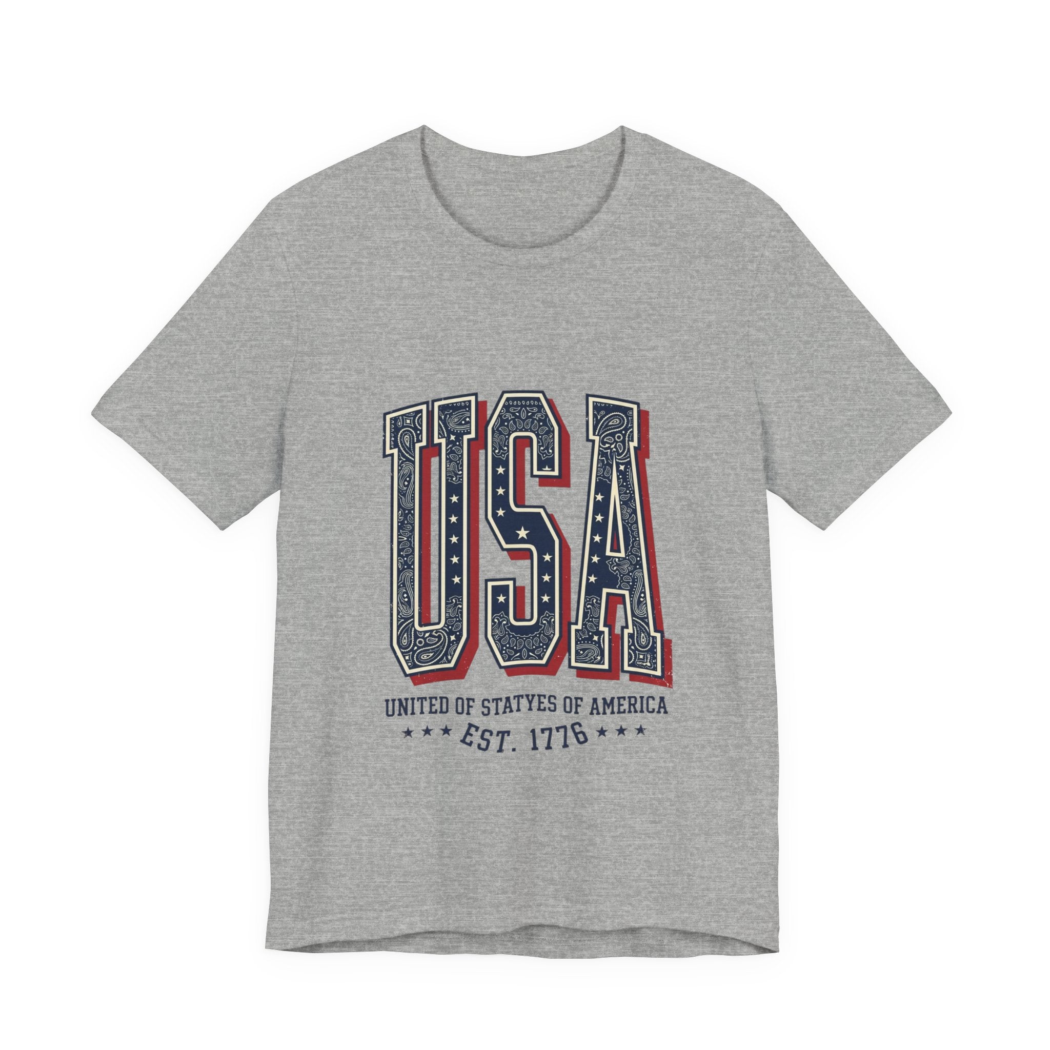 USA Vintage Americana Tee | 4th of July Stars & Stripes Patriotic Top
