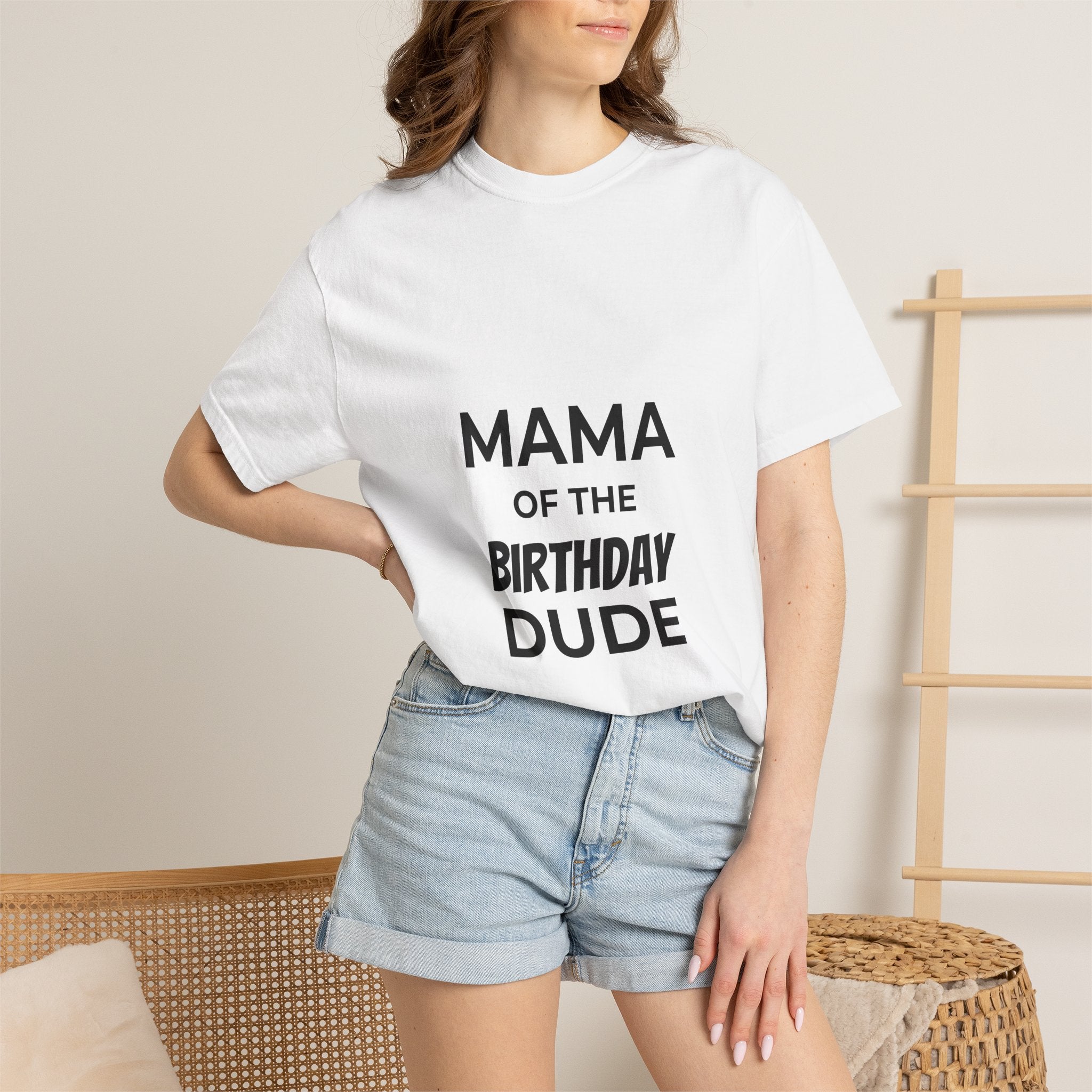 Mama of the Birthday Dude T-Shirt — Mom Birthday Party Tee