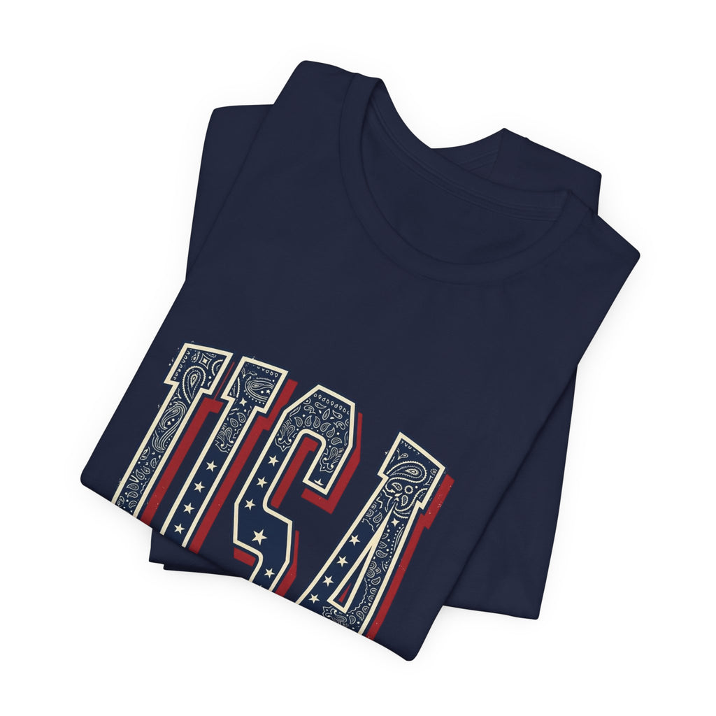 USA Vintage Americana Tee | 4th of July Stars & Stripes Patriotic Top