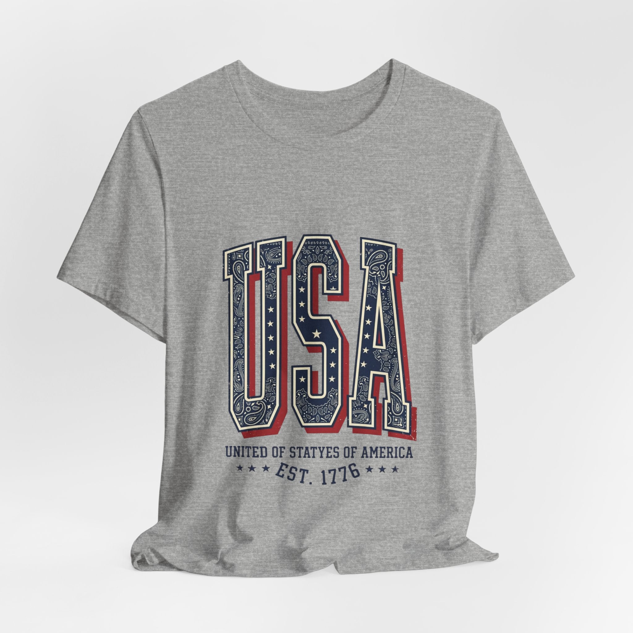 USA Vintage Americana Tee | 4th of July Stars & Stripes Patriotic Top