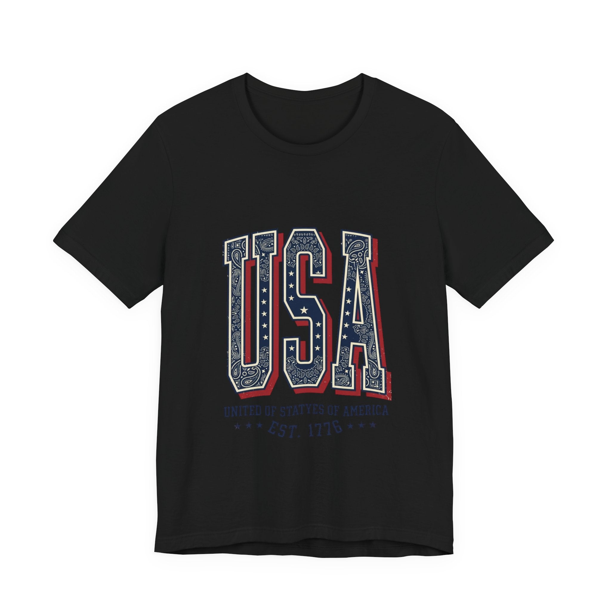 USA Vintage Americana Tee | 4th of July Stars & Stripes Patriotic Top
