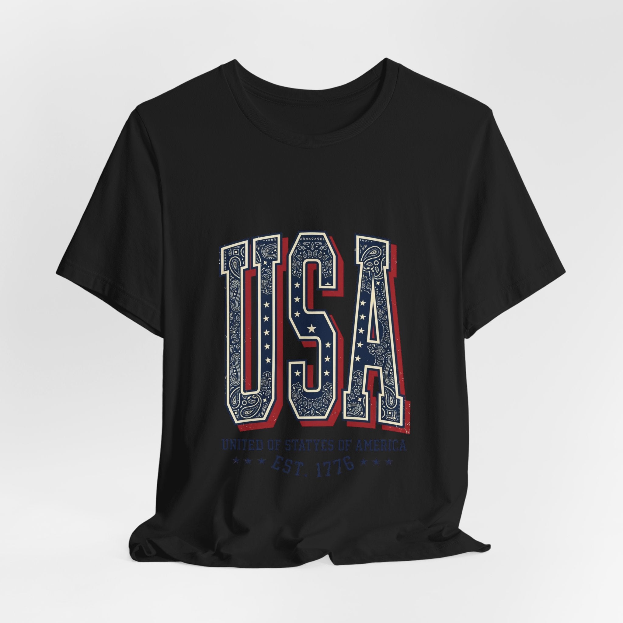 USA Vintage Americana Tee | 4th of July Stars & Stripes Patriotic Top