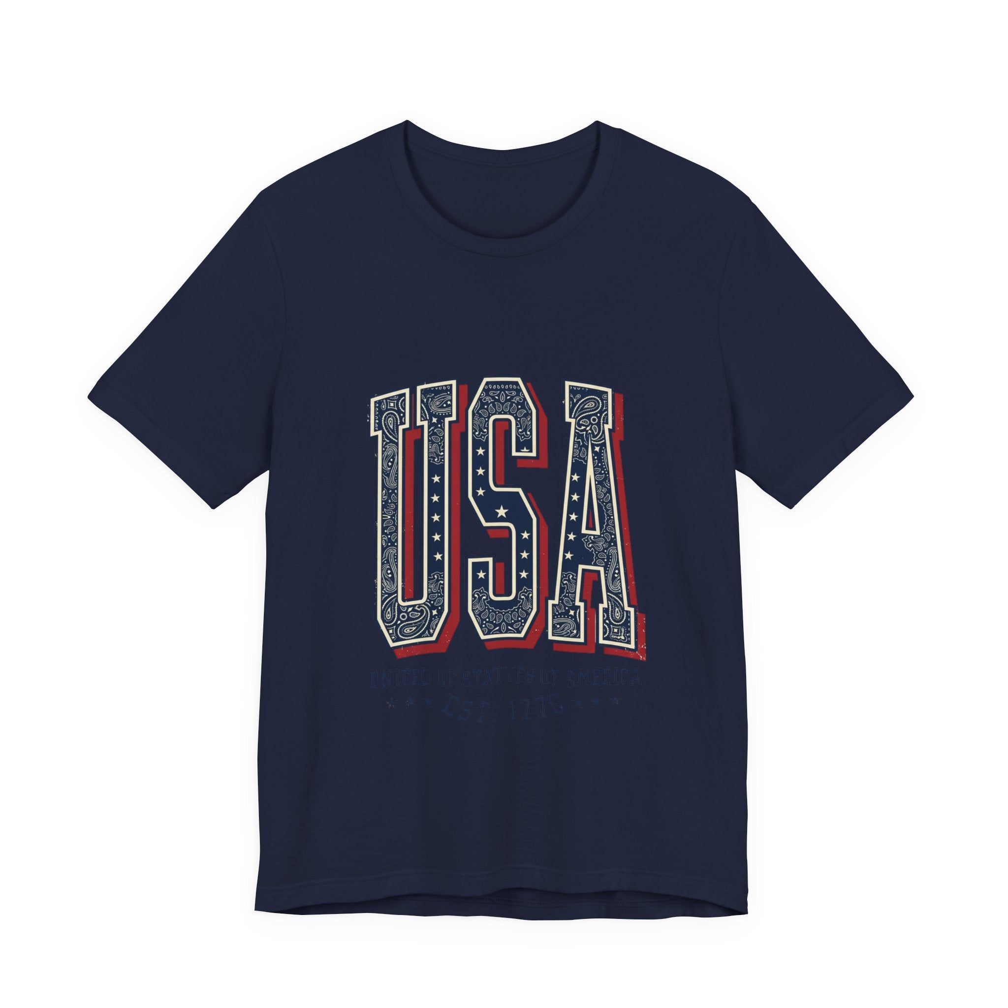 USA Vintage Americana Tee | 4th of July Stars & Stripes Patriotic Top