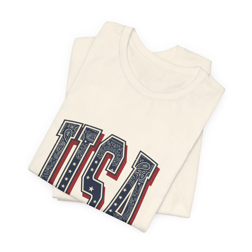 USA Vintage Americana Tee | 4th of July Stars & Stripes Patriotic Top