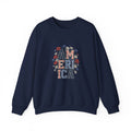 Vintage Americana America Floral Crewneck Sweatshirt | 4th of July Patriotic