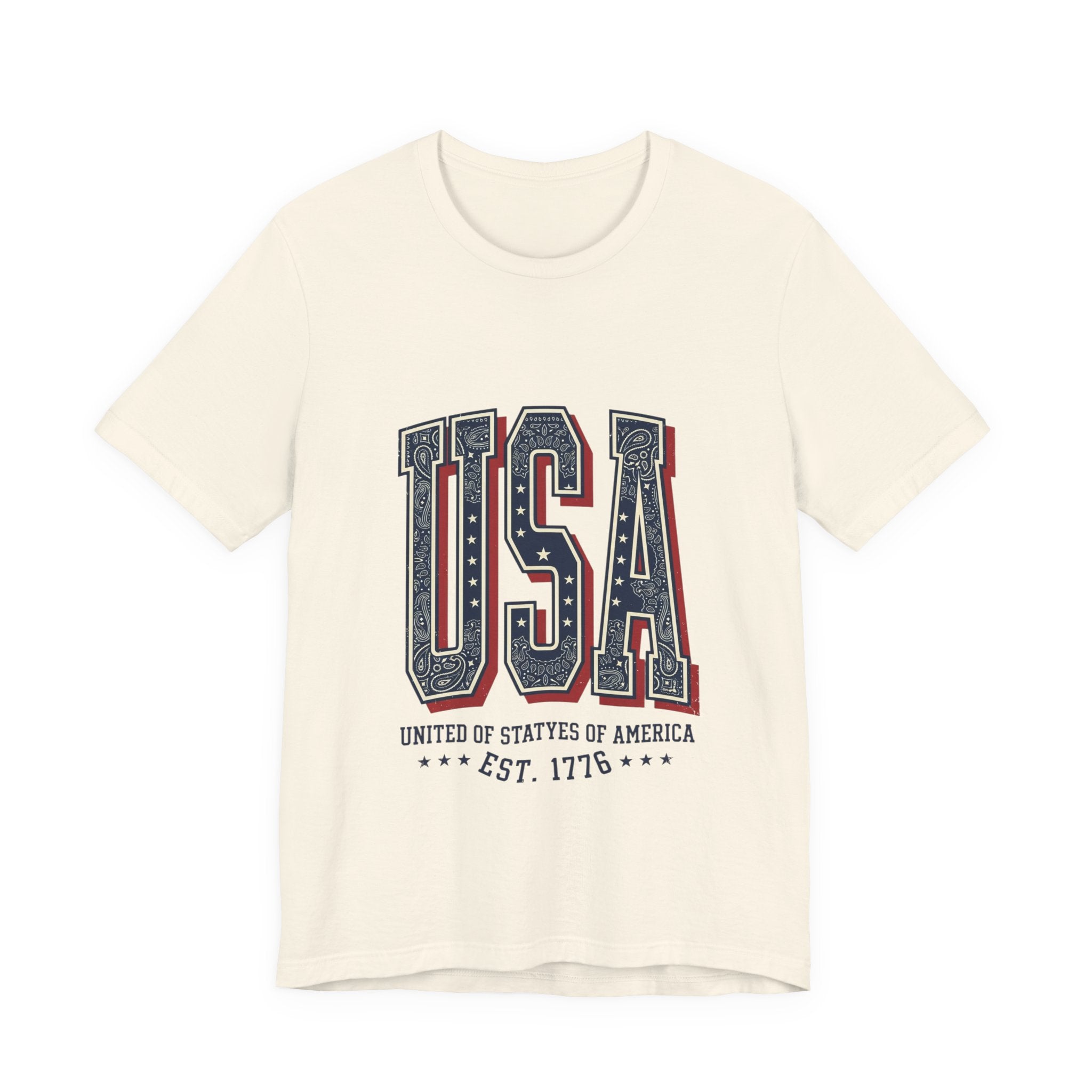 USA Vintage Americana Tee | 4th of July Stars & Stripes Patriotic Top